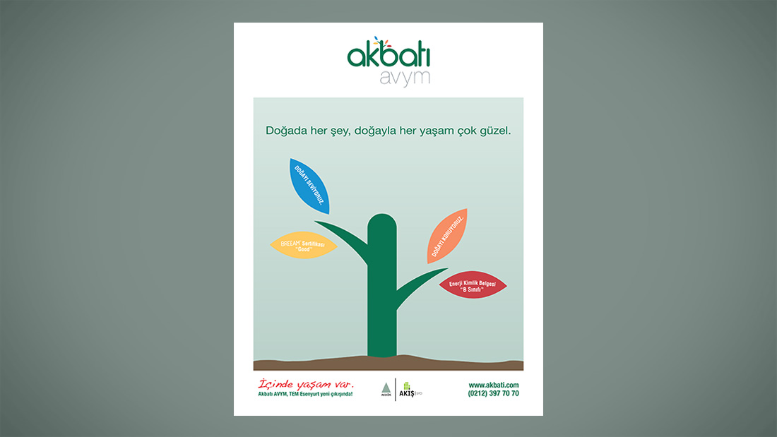 Akbatı Avym basın ilanı tasarımı