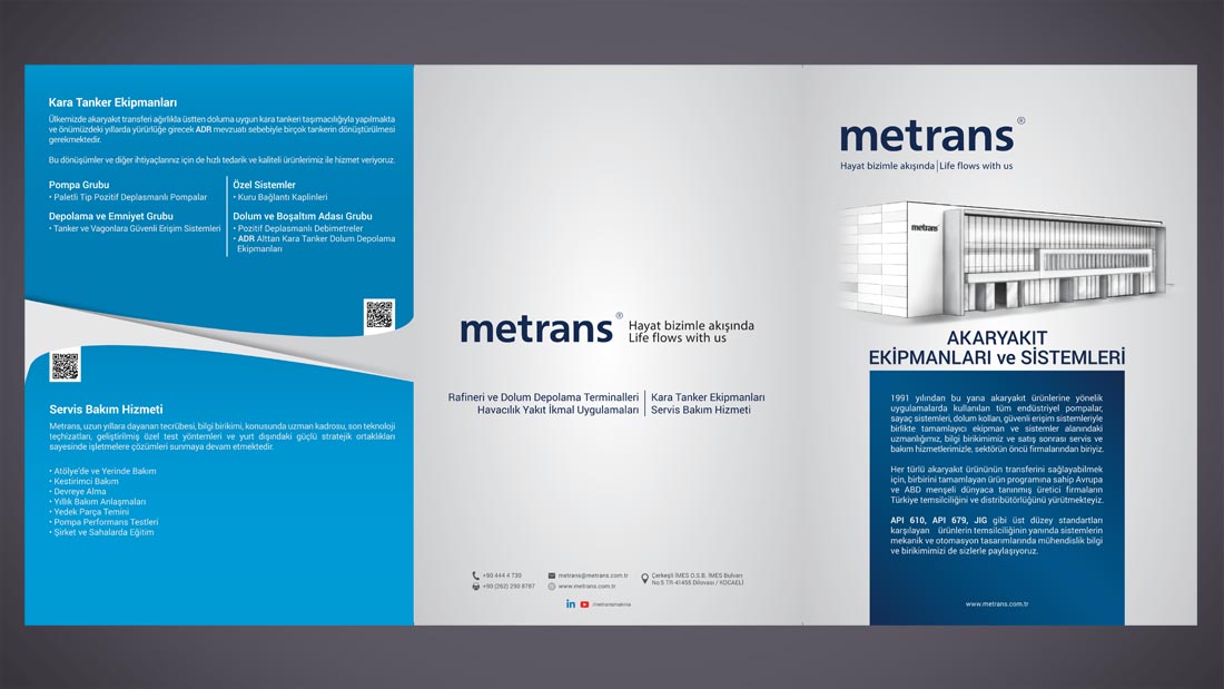 Metrans broşür tasarımı