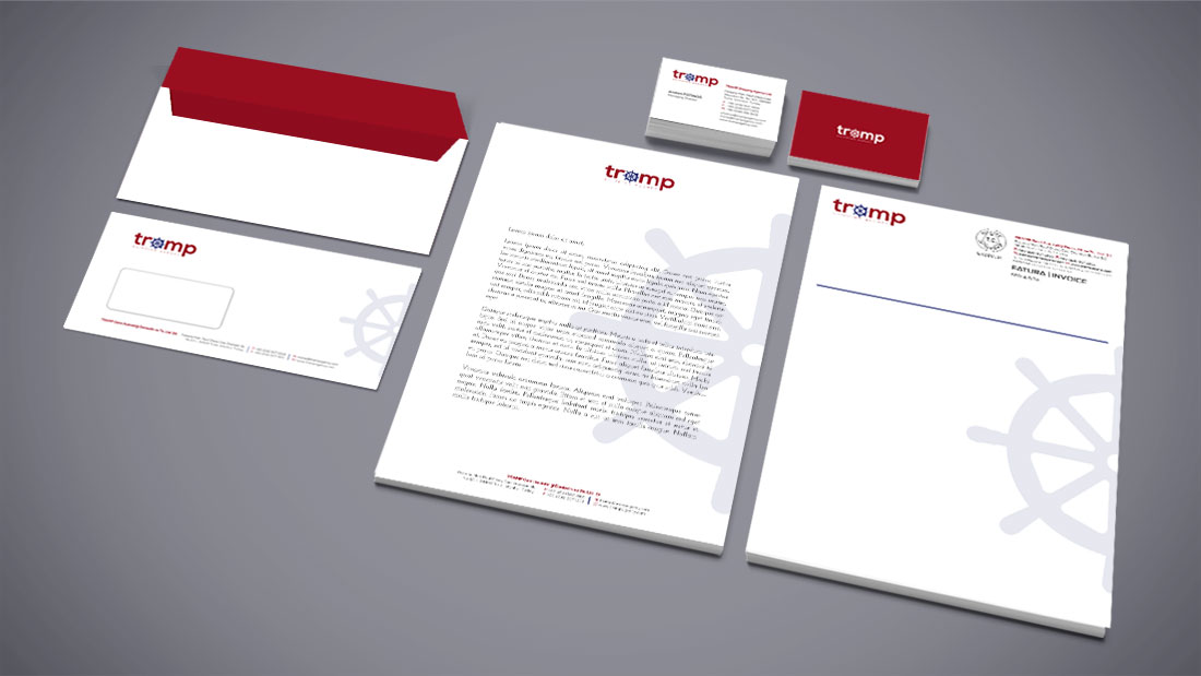 Tramp shipping Agency kurumsal kimlik tasarımı