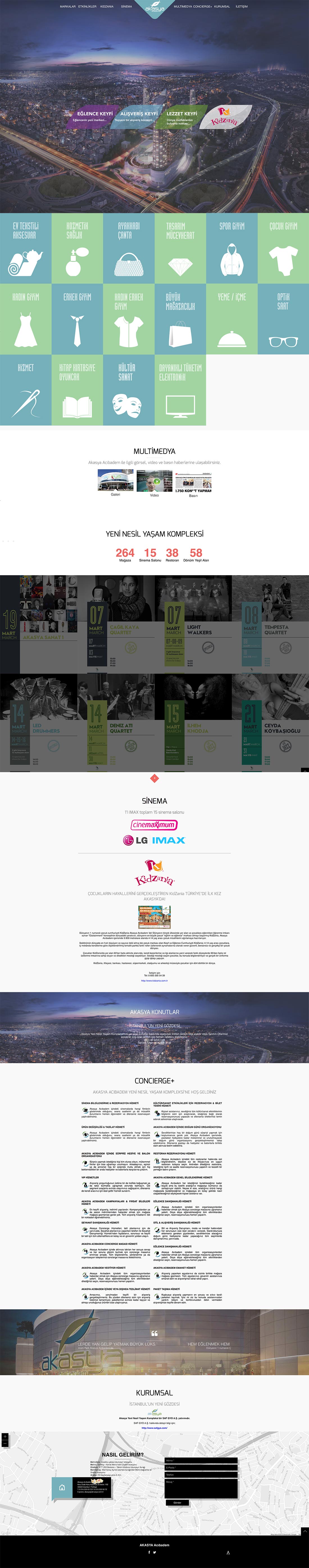 Akasya Acıbadem web sitesi yazılımı