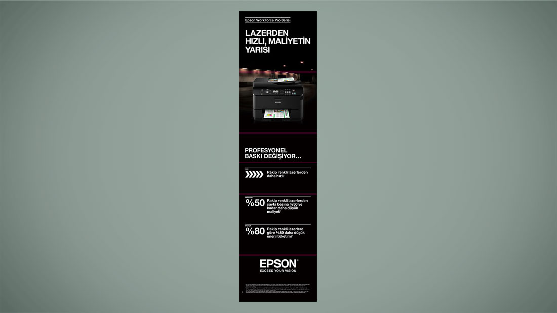 Epson basın ilanı tasarımı
